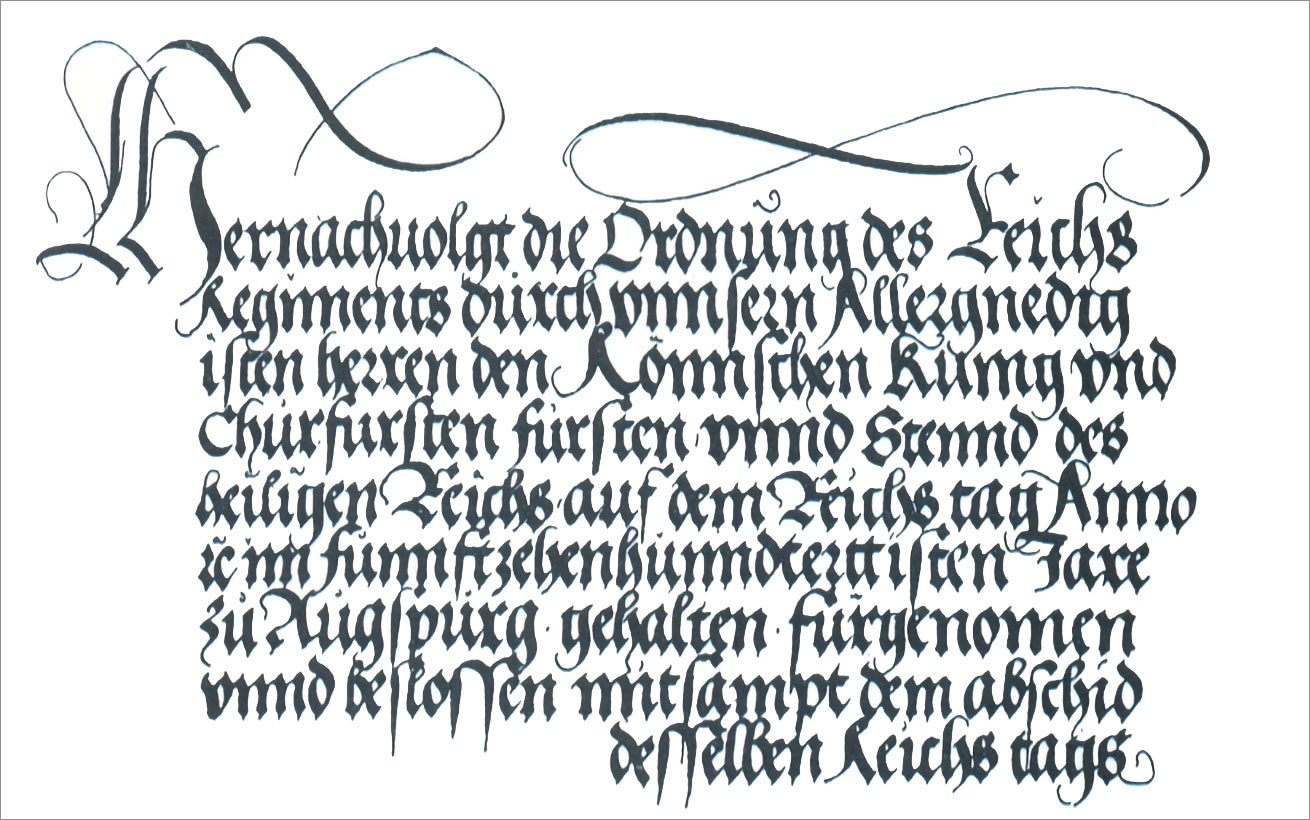 Ein Brief Goethes aus dem Jahre 1802 in Deutscher Kurrentschrift. Deutsche Kanzleischrift
